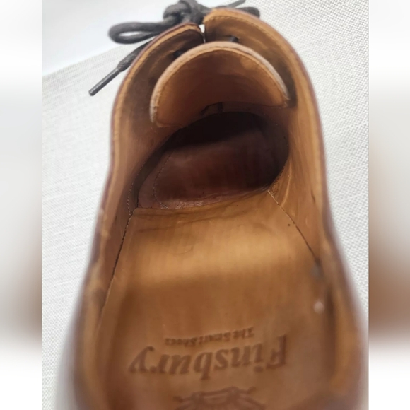 Finsbury Size 43 Brown Leather Oxford Dress Shoes Men - Picture 13 of 14